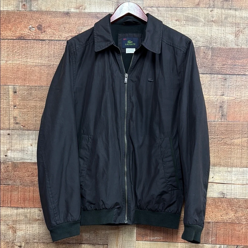 Lacoste Men's Black Bomber Jacket